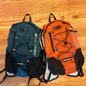 Hydration, hiking backpacks - Teal and Orange